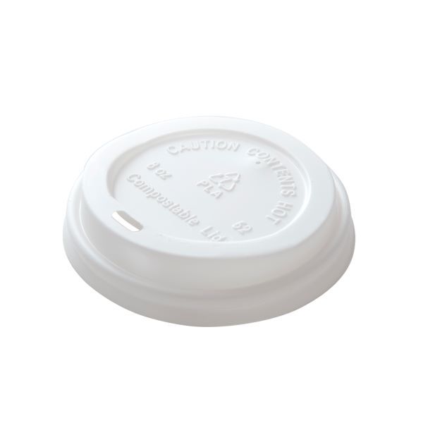 TAPA VASO PLA COMPOST. 8 OZ